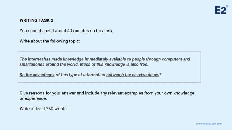 IELTS Task 2 Writing – Advantages Disadvantages Essay With Sample | E2