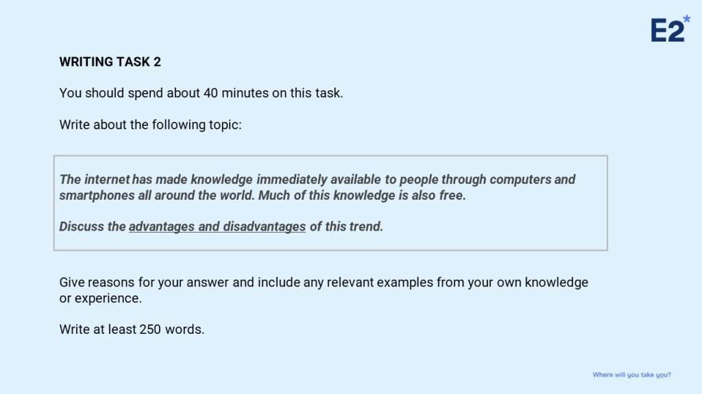 internet essay ielts