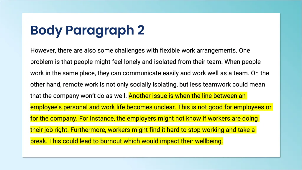 Examples of Reasons Explained in a Paragraph Outlining Disadvantages of Work-From-Home